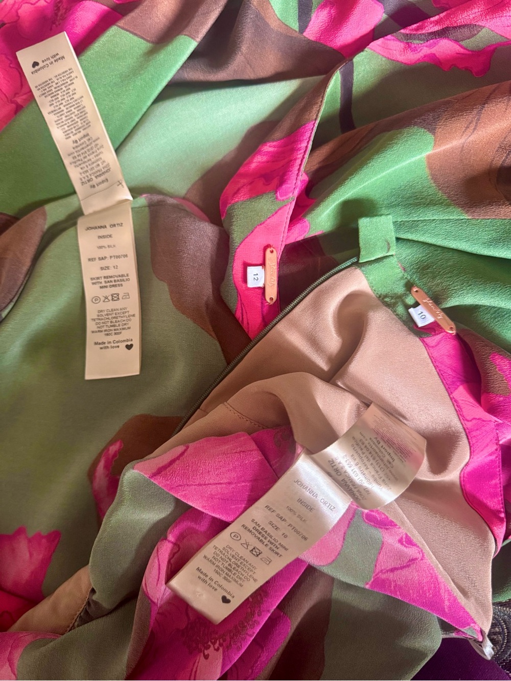 Johanna Ortiz San Basilio 100% Silk Convertible Dress And Coverup - Picture 14 of 16